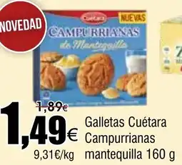FROIZ CUETARA Galletas Campurrianas mantequilla oferta