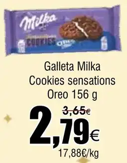 FROIZ MILKA Galleta Cookies sensations Oreo oferta
