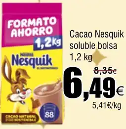 FROIZ NESQUIK Cacao soluble bolsa oferta
