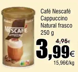 FROIZ NESCAFE Café Cappuccino Natural frasco oferta