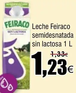 FROIZ FEIRACO Leche semidesnatada sin lactosa 1 l oferta
