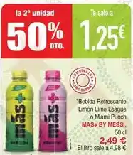 Masymas Mas - bebida refrescante limon lime league o mami punch oferta
