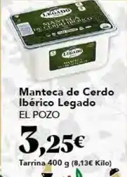 Gadis Legado - manteca de cerdo iberico oferta