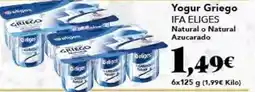 Gadis Ifa eliges - yogur griego natural o natural azucarado oferta
