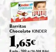 Gadis Kinder - barritas chocolate oferta