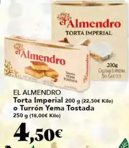 Gadis El almendro - torta imperial o turrón yema tostada oferta