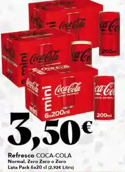 Gadis Coca-cola - refresco normal, zero zero o zero oferta