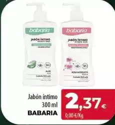 Spar Tenerife Babaria - jabón íntimo oferta