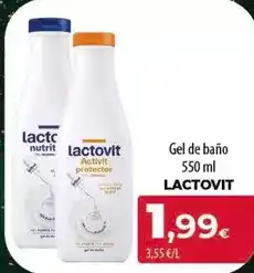 Spar Tenerife Lactovit - gel de bano oferta