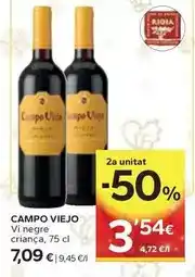 Caprabo Campo viejo - vi negre criança oferta
