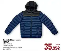 Makro Chaqueta 2 tonos hombre oferta