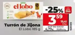 Dia El lobo - turrón de jijona oferta