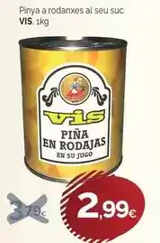 Condis Pinya a rodanxes al seu suc oferta