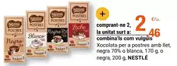 BonpreuEsclat Nestlé - xocolata per a postres amb llet, negra oferta