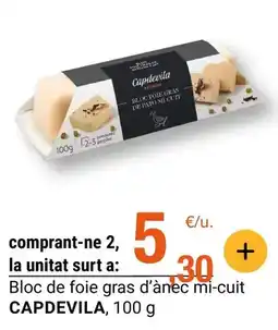 BonpreuEsclat Capdevila - bloc de foie gras d'anes mi-cuit oferta