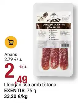 BonpreuEsclat Can duran - llonganissa amb tòfona oferta