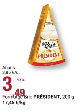 BonpreuEsclat Président - formatge brie oferta