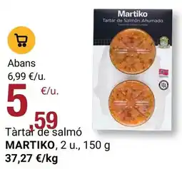 BonpreuEsclat Martiko - tartar de salmon ahumado oferta