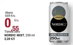 BonpreuEsclat Nordic mist - tonica zero oferta