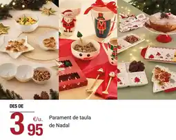 BonpreuEsclat Parament de taula de nadal oferta