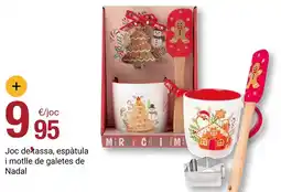 BonpreuEsclat Merry - joc de massass, espátula i motlle de galetes de nadal oferta