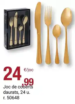 BonpreuEsclat Joc de coberts daurats, 24 u oferta