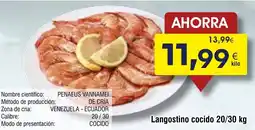 FROIZ Langostino cocido 20/30 oferta