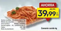 FROIZ Camarón cocido oferta