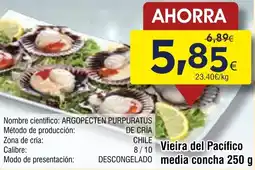 FROIZ Vieira del Pacífico media concha oferta