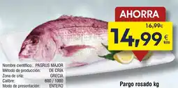FROIZ Pargo rosado oferta