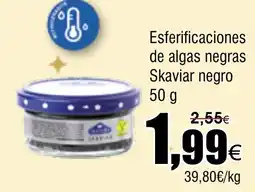 FROIZ SKAVIAR Esferificaciones de algas nede algas negras negro oferta