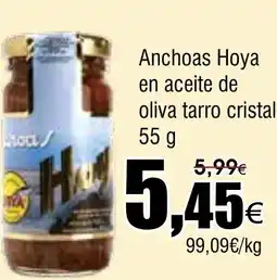 FROIZ HOYA Anchoas en aceite de oliva tarro cristal oferta