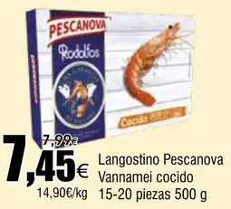 FROIZ PESCANOVA Langostino Vannamei cocido oferta