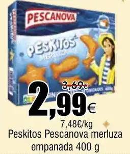 FROIZ PESCANOVA Peskitos merluza empanada oferta