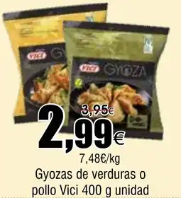 FROIZ VICI Gyozas de verduras o pollo oferta