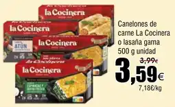 FROIZ LA COCINERA Canelones de carne o lasaña gama oferta