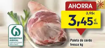 FROIZ Paleta de cerdo fresca oferta
