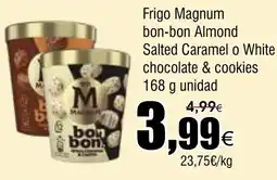 FROIZ MAGNUM Frigo bon-bon Almond Salted Caramel o White chocolate & cookies oferta