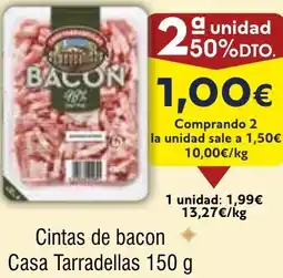 FROIZ Cintas de bacon Casa Tarradellas oferta