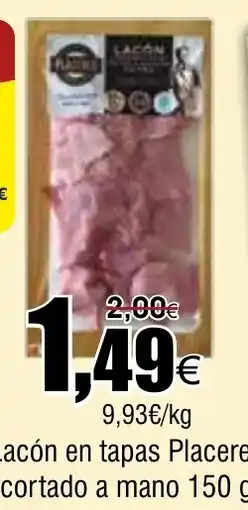 FROIZ Lacón en tapas Placeres cortado a mano oferta