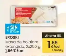 Eroski Eroski - masa de hojaldre extendida oferta