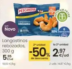 Eroski Pescanova - langostinos rebozados, 300 g oferta