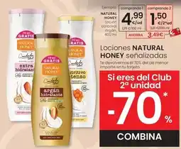 Eroski Natural honey - loción corporal argán oferta