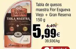 FROIZ Tabla de quesos maestra Flor Esgueva Viejo Gran Reserva oferta