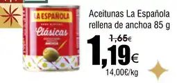 FROIZ LA ESPAÑOLA Aceitunas rellena de anchoa oferta