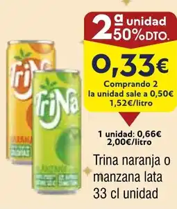 FROIZ TRINA naranja o manzana lata oferta