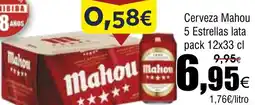 FROIZ MAHOU Cerveza 5 Estrellas oferta