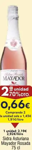 FROIZ Sidra Asturiana Mayador Rosada oferta