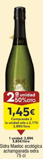 FROIZ Sidra Maeloc ecológica achampanada extra oferta