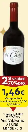 FROIZ Vino Valdeorras As Chas Mencía oferta